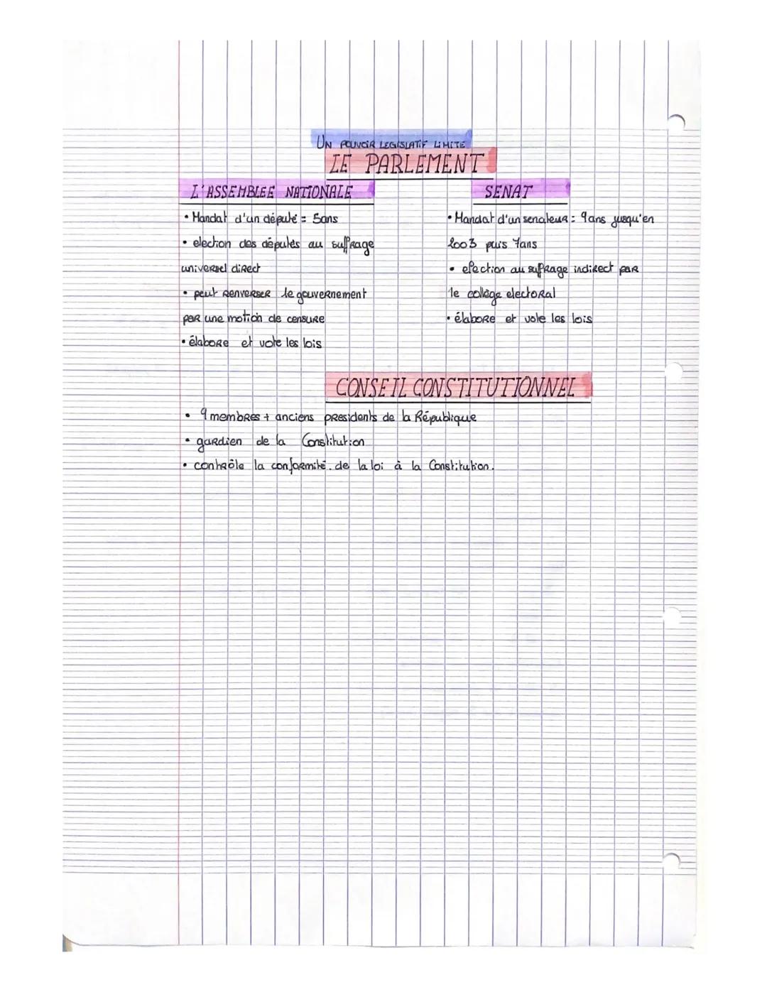 # des institutions de la Ve Republique

La constitution se place dans la tradition Republicaine française (Heritiore
de la Revolution de 178