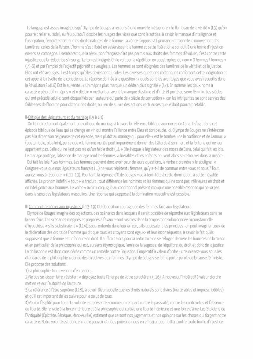 Extrait nᵒ16
Postambule, début
DÉCLARATION DES DROITS DE LA FEMME ET DEL
CITOYENNE.1791
Introduction
a)Contexte historique et littéraire : C