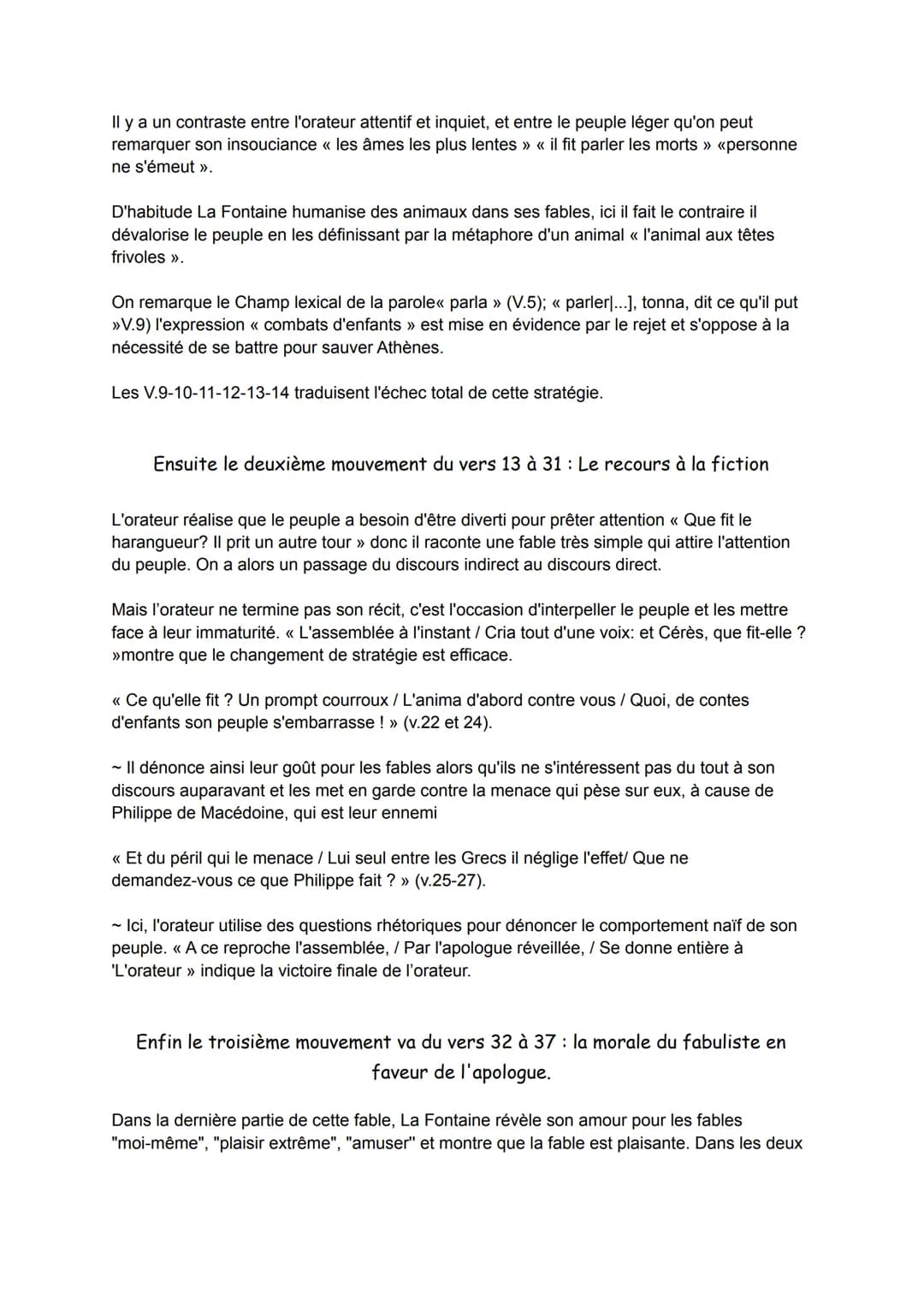 Objet d'étude: La littérature d'idées du XVI* au XVIII* siècle
INTRODUCTION
Le pouvoir des fables est la quatrième fable du livre VIII publi