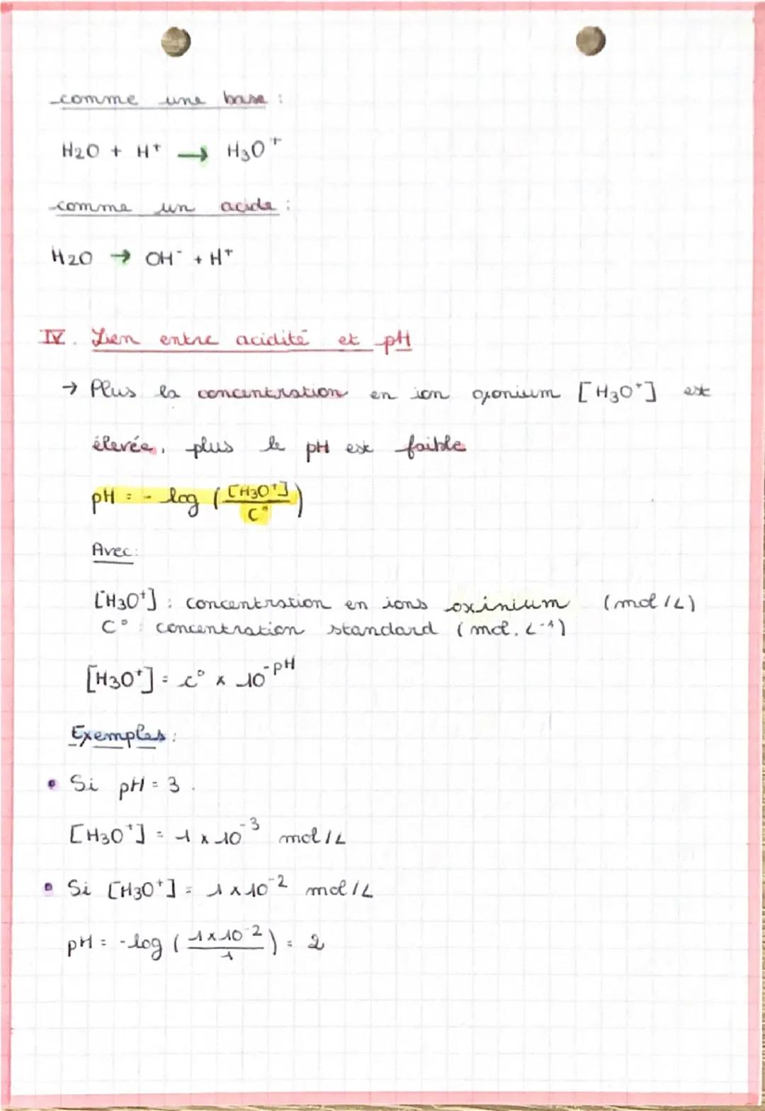 P. 18-37 Modélisation des Chap
transformations acide base

I. Couples acide-base

Selon Bronsted:

Un acide est une espèce qui cède un / des