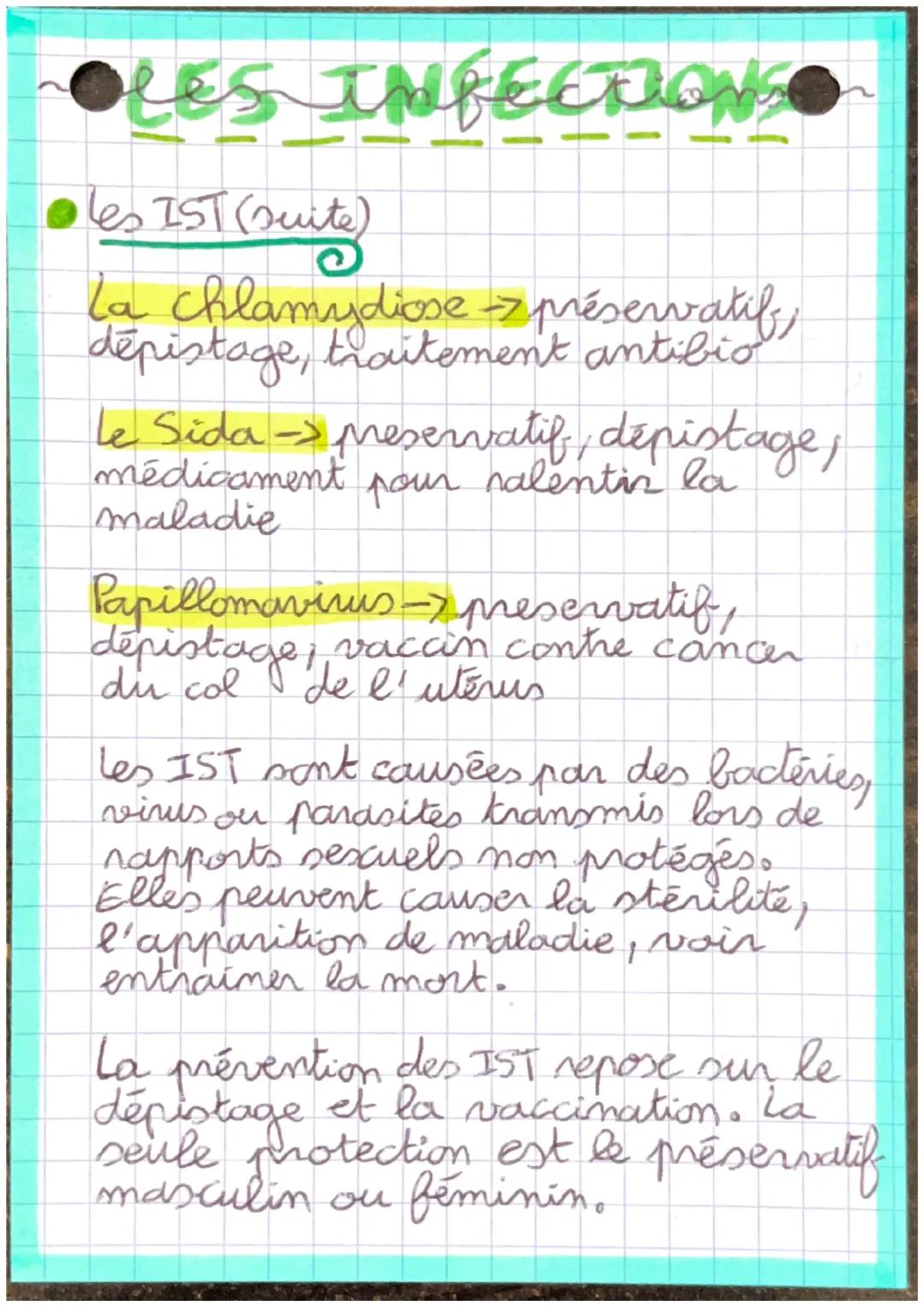 # •LES INFECTIONS

Définitions

Antibiotique: molécule naturelle ou synthétique
qui détruit ou bloque la croissance des bactéries
et permet 