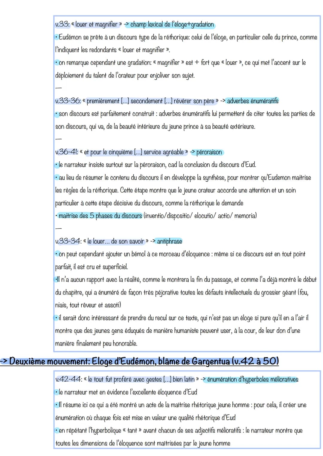 Lecture analytique - La dispute réthorique d'Eudémon et de Gargentua
La question de l'éducation est au cœur du mouvement humaniste : si Éras