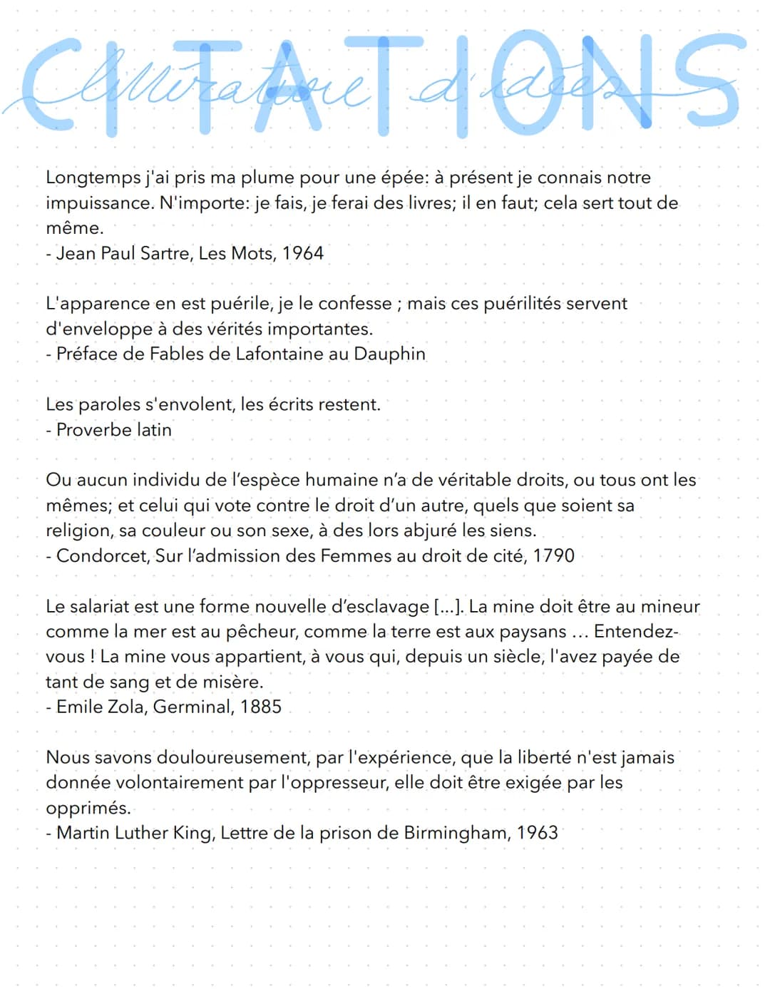 CAMTAUTIONS
Longtemps j'ai pris ma plume pour une épée: à présent je connais notre
impuissance. N'importe: je fais, je ferai des livres; il 