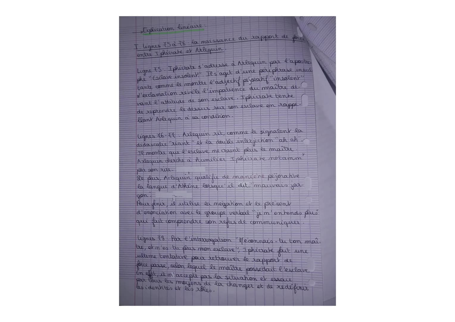Marivaux The des esclaves
la fin de la scème I ((1+25)
Introduction da scème I de l'Ile des esclaves est l'ex
position de la pièce: elle en 