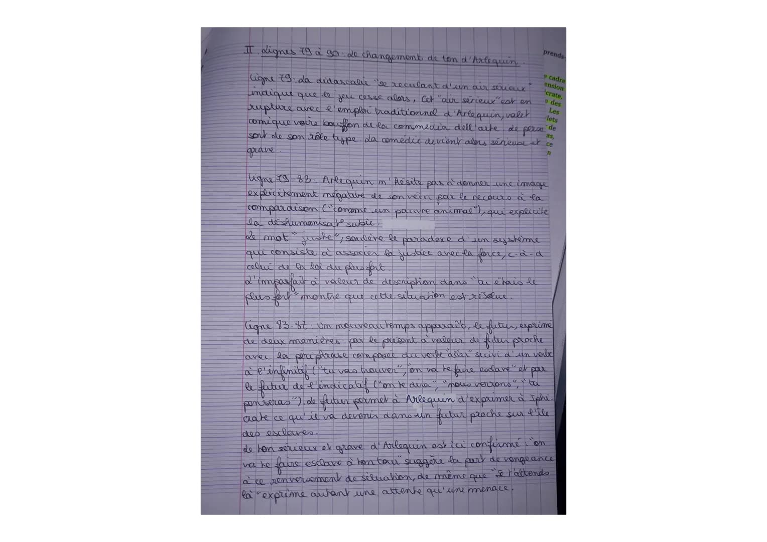 Marivaux The des esclaves
la fin de la scème I ((1+25)
Introduction da scème I de l'Ile des esclaves est l'ex
position de la pièce: elle en 