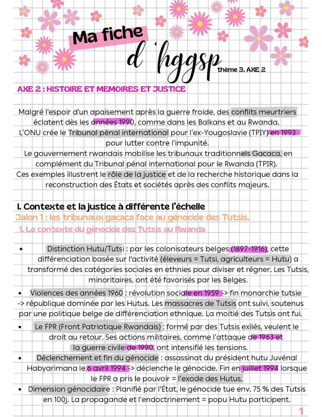 HGGSP th3 AXE 2 histoire, mémoires et justice