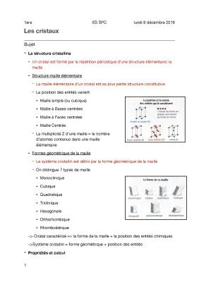 Know Cours 1 - Les cristaux (ES) thumbnail