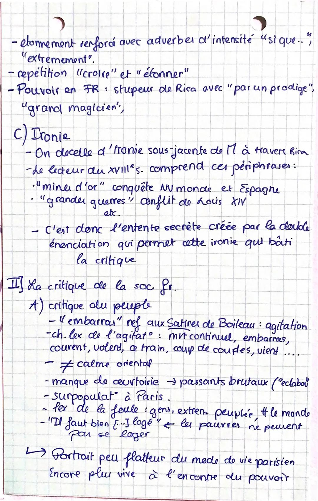 Lettre 24. Lettres Persanes
1721
dumières
Roman épistolaire de fontesquieu Publié en 1721.
A travers les lettres de 2 perso Usbek/Rica qui
s