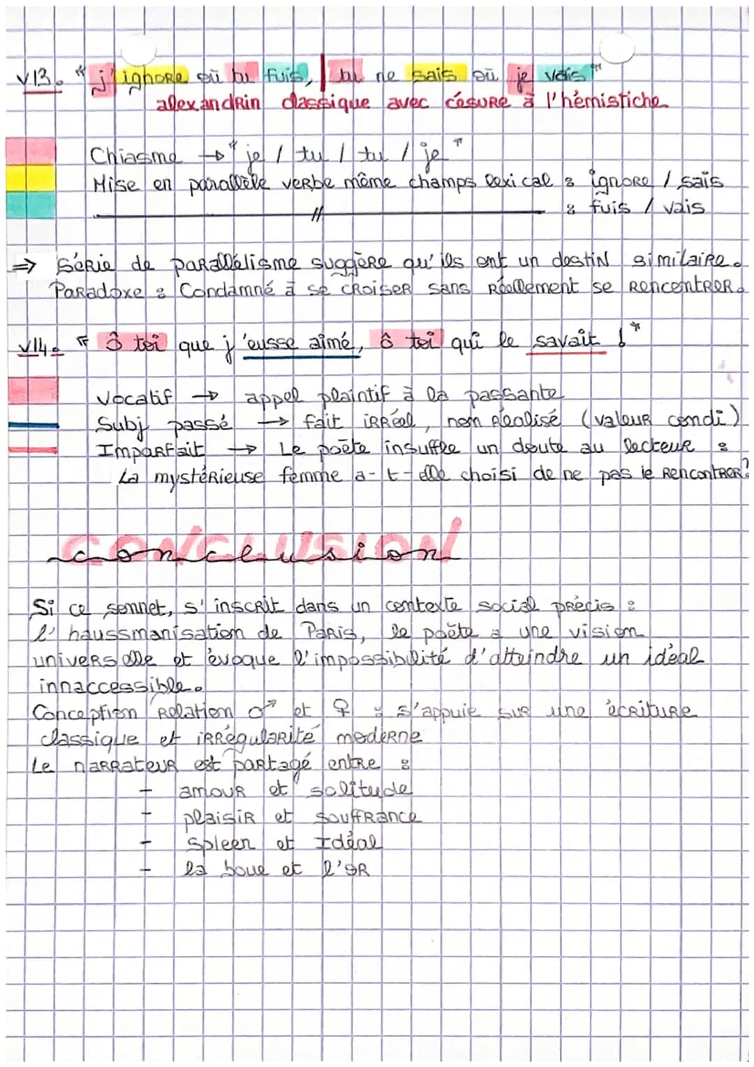 XCIII
Analyse linéaire n'a ~ À une passante
La rue assourdissante autour de moi hurlait.
Longue, mince, en grand deuil, douleur majestueuse,