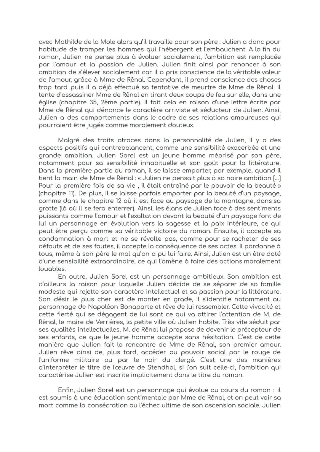 Clara FOURNIER 1ère3
DM6: dissertation sur Le Rouge et le Noir
avril 2021
Stendhal, de son vrai nom Henri Beyle, est un écrivain réaliste et