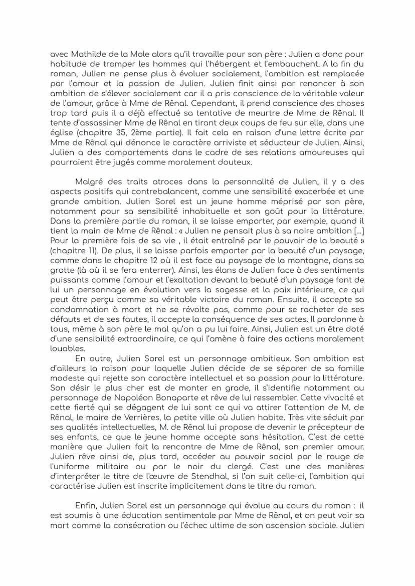 Clara FOURNIER 1ère3
DM6: dissertation sur Le Rouge et le Noir
avril 2021
Stendhal, de son vrai nom Henri Beyle, est un écrivain réaliste et