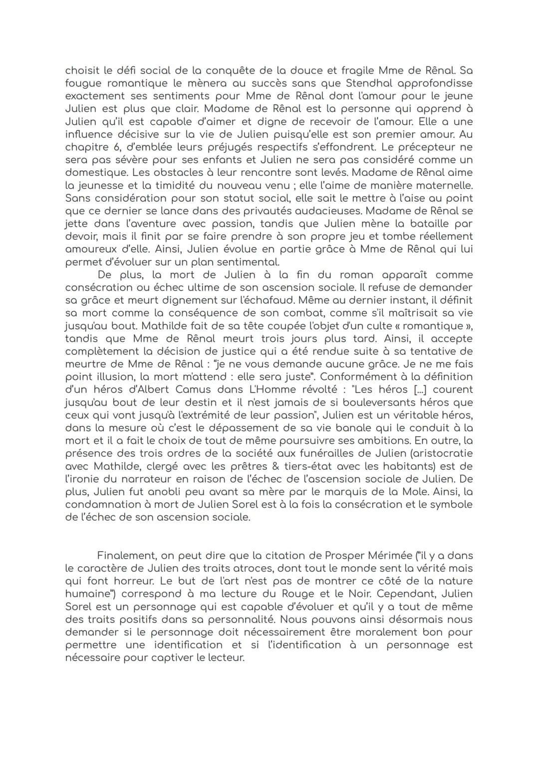 Clara FOURNIER 1ère3
DM6: dissertation sur Le Rouge et le Noir
avril 2021
Stendhal, de son vrai nom Henri Beyle, est un écrivain réaliste et