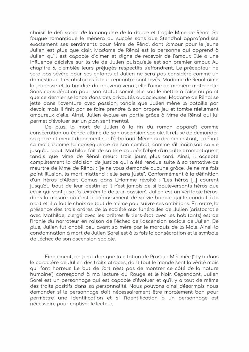 Clara FOURNIER 1ère3
DM6: dissertation sur Le Rouge et le Noir
avril 2021
Stendhal, de son vrai nom Henri Beyle, est un écrivain réaliste et