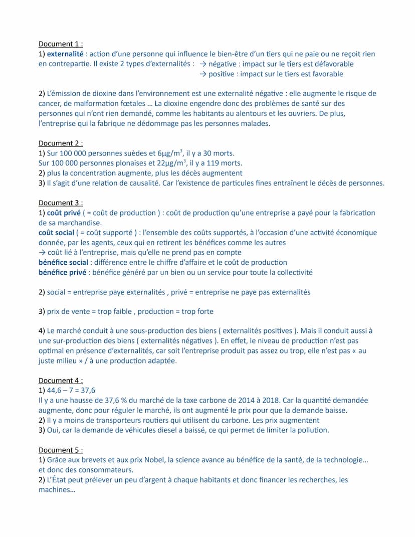 Chapitre 4 - Quelles sont les principales défaillances de marché ?
défaillance de marché (définition ) : on dit que le marché est défaillant