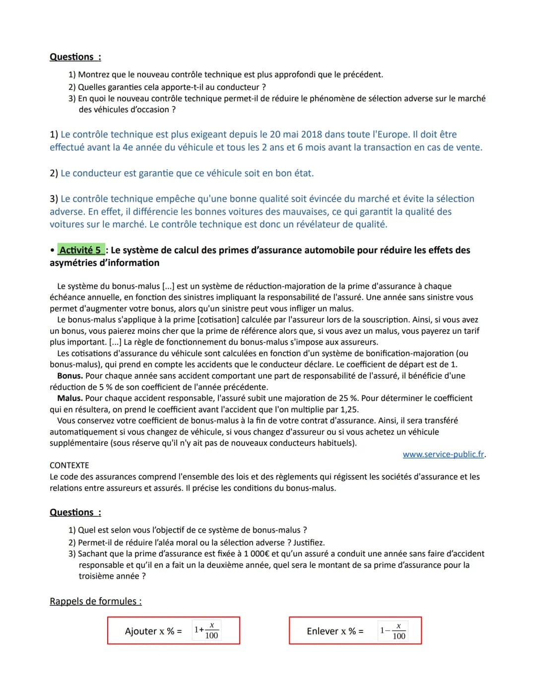 Chapitre 4 - Quelles sont les principales défaillances de marché ?
défaillance de marché (définition ) : on dit que le marché est défaillant