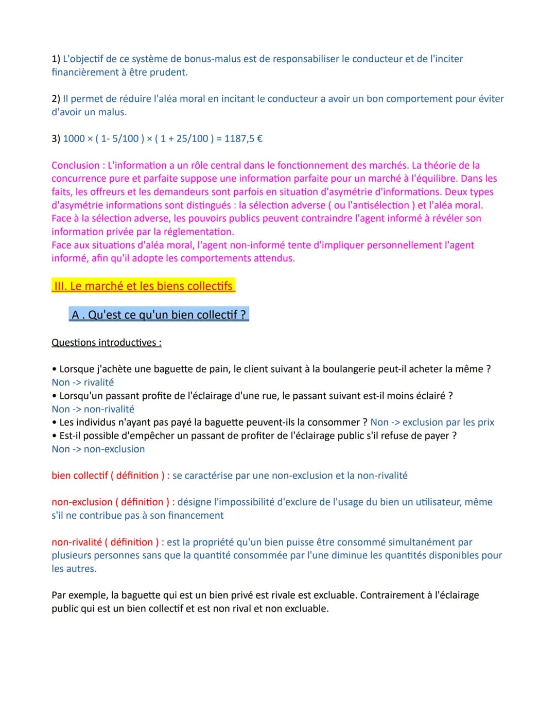 Chapitre 4 - Quelles sont les principales défaillances de marché ?
défaillance de marché (définition ) : on dit que le marché est défaillant