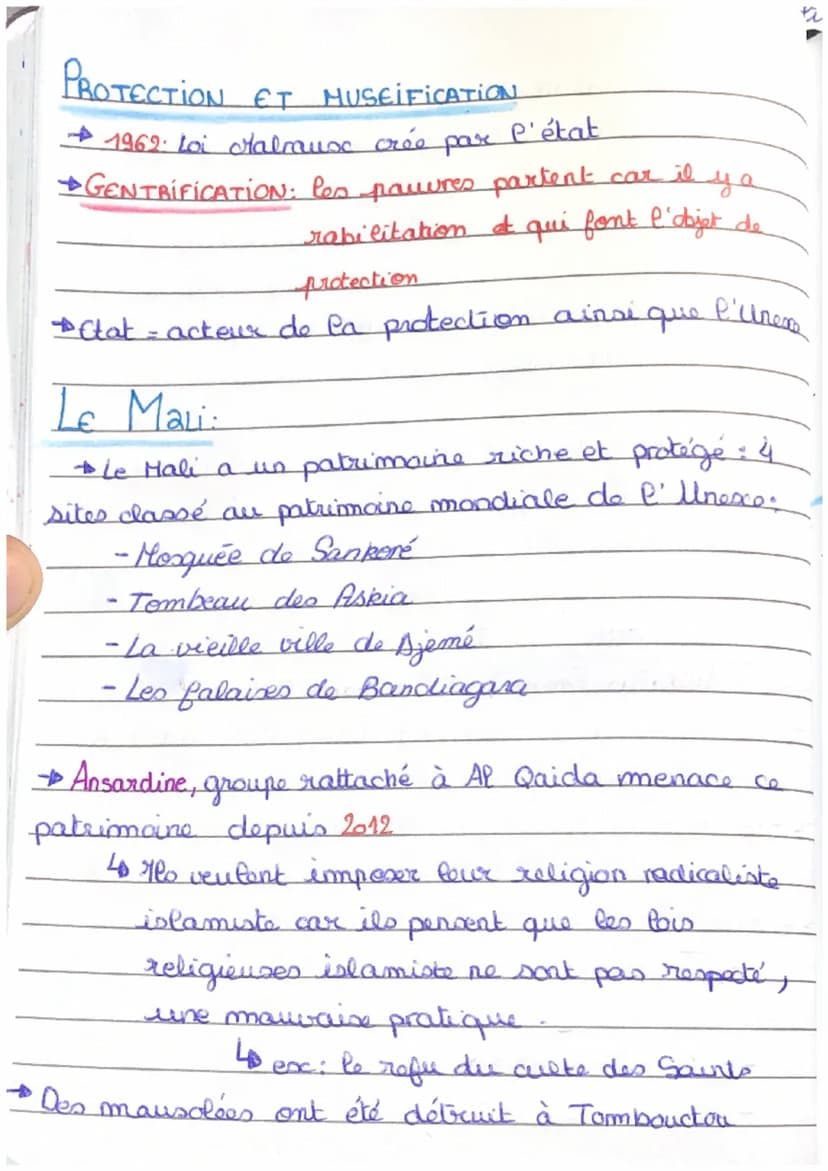 Theme 4: Identifier, protéger et valoriser le
patrimoine : Enjeu géopolitique
Introduction3
PRESERVER: mettre à l'abris, des objets de valeu