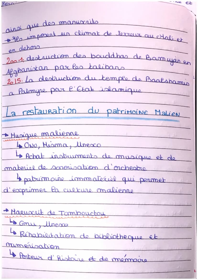 Theme 4: Identifier, protéger et valoriser le
patrimoine : Enjeu géopolitique
Introduction3
PRESERVER: mettre à l'abris, des objets de valeu