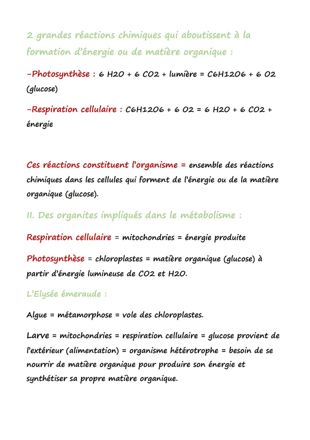 Définition:
SVT
Organite Structure intracellulaire délimitée par au moins une
membrane biologique, et assurant une (ou des) fonction(s) préc