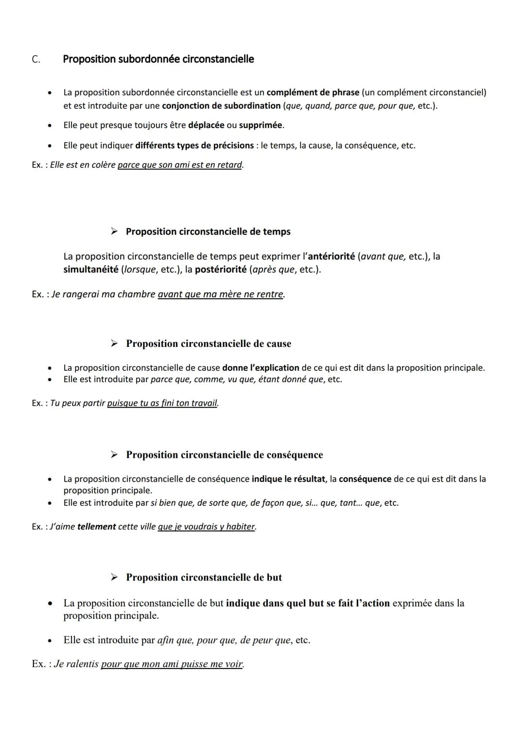 Les Propositions
Dans une phrase complexe, les propositions peuvent être reliées entre elles de trois manières différentes.
Les propositions