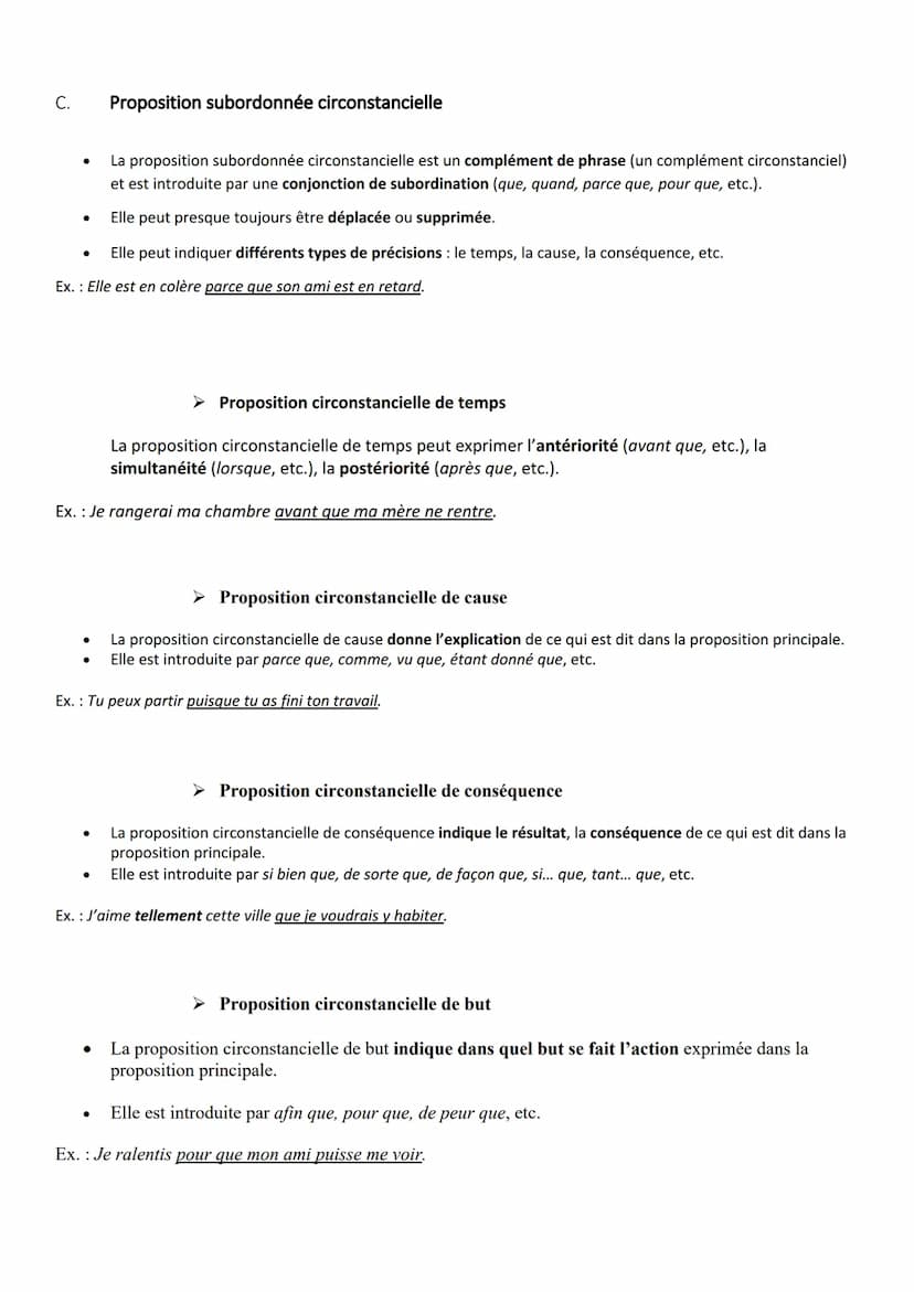 Les Propositions
Dans une phrase complexe, les propositions peuvent être reliées entre elles de trois manières différentes.
Les propositions