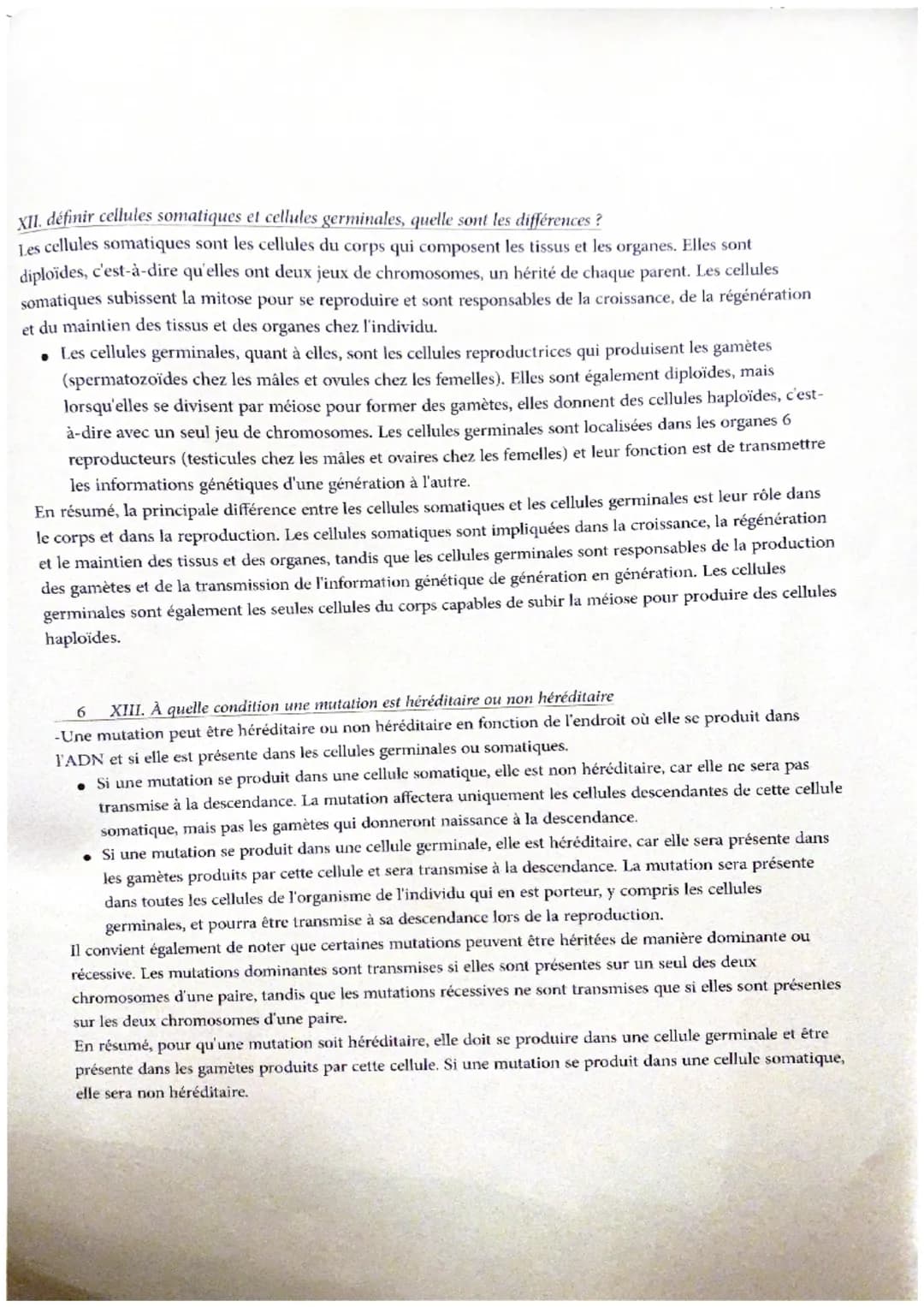 SVT CHAPITRE I ET II
I.Expliquer ce qu'est le modèle de la réplication semi conservative de l'ADN
La réplication semi-conservative est le pr