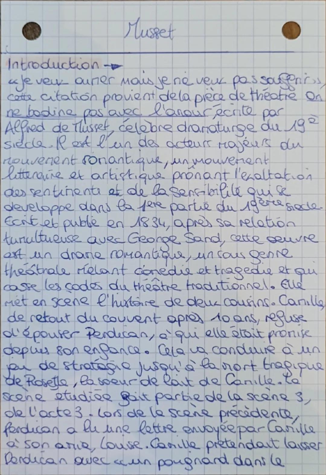 Introduction
Musset
«Je veux aimer mais je ne veux pas souffrir»,
cette citation provient de la pièce de théâtre "On
ne badine pas avec l'am