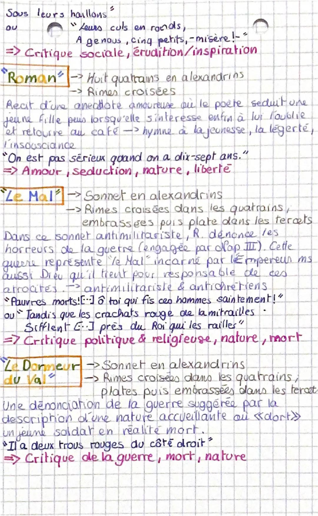 Français, Seq II: poësie Cahiers de Dovai, Rimbaud 1870
Parcours:
RÉSUMÉ + CITATIONS.
Emancipation
creatrice
~Lee poèmes essentiels ~
Sensat