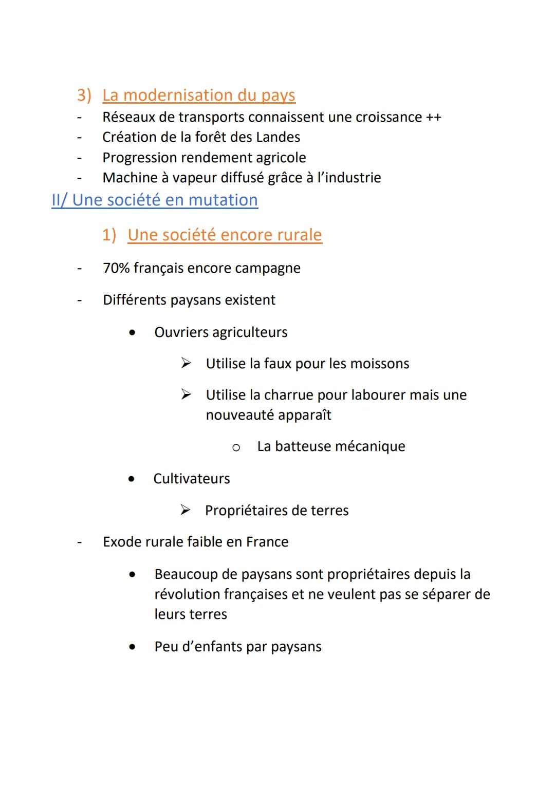 L'industrie et les transformations économiques
et sociales
I/Une période de prospérité sans précédent
1) Les causes
Napoléon III croit au pr