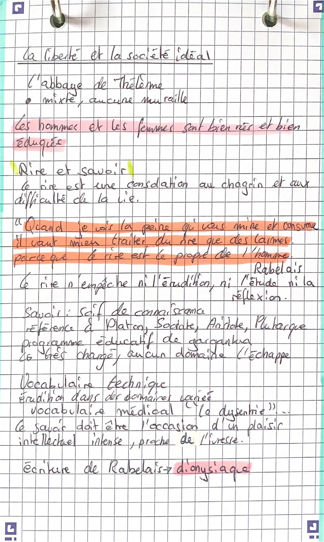 • 15341 fiction texte humaniste, a're et savoir
C'humanisme
!G
4
Gargantua, François Rabelais
Rabelais (Acofribas Nasier)
cuvre
comique
marq