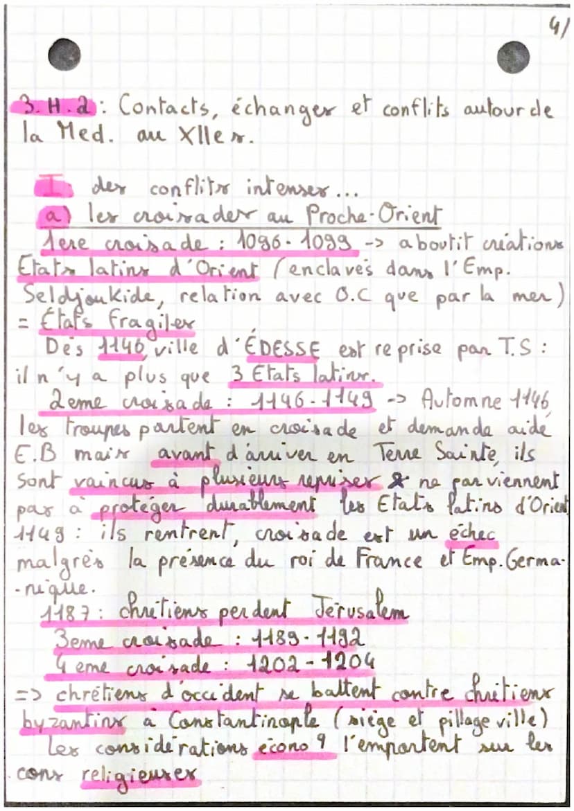 histoire
- LA MEDITERRANEE YLEDIEVALE -
intro: M.A: 476-1492 (découverte Amérique)
ou 1453 (chute E.R d'Orient)
la leçon : X1²s - XIII ³x : 