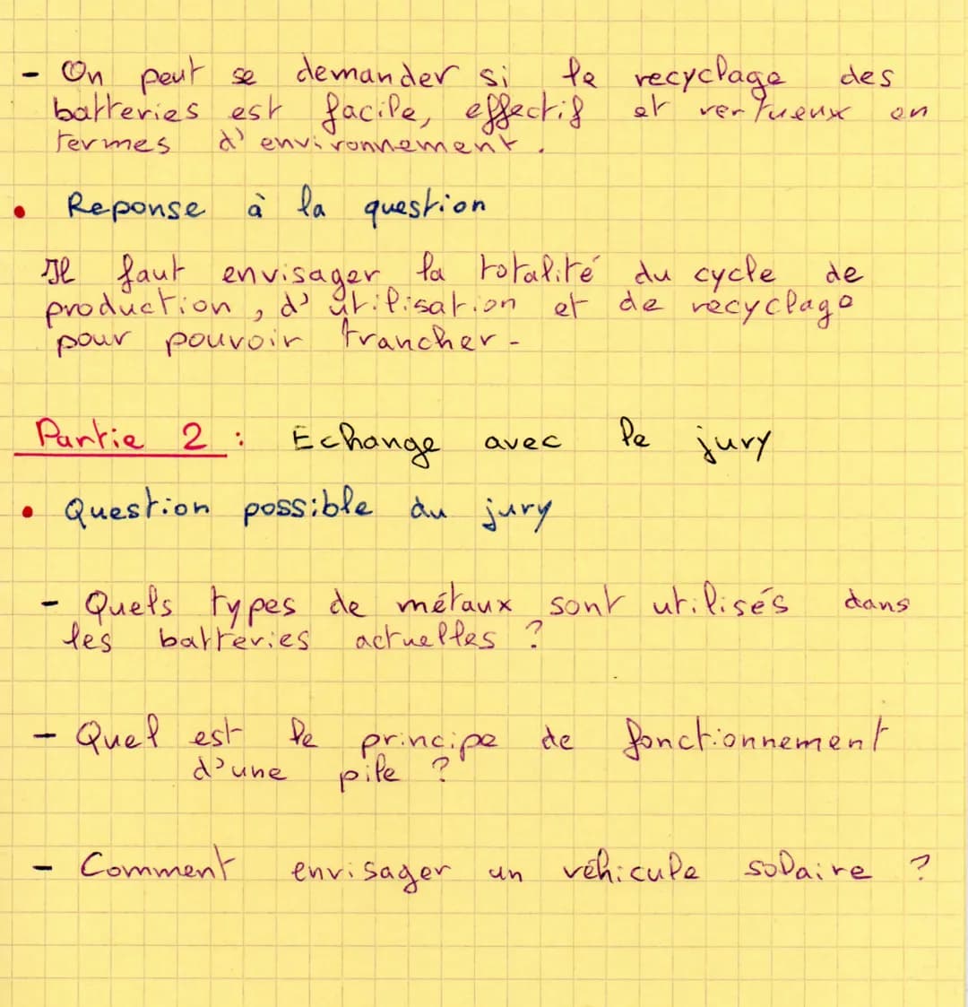 ●
Partie 1: Exposé
●
PAISONS
R
EXPOSÉ
1min
GRAND ORAL
Réponse à
Partie 2: Echange
Les raison du choix de
Développement
DEVELOPEMENT
MAN
3min