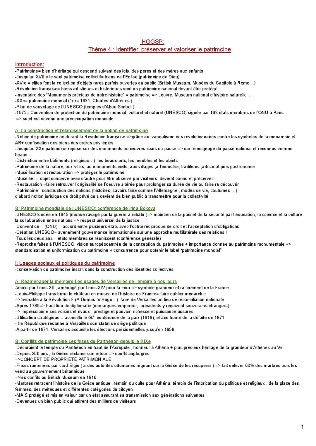 Thème 4- Identifier et protéger le patrimoine 