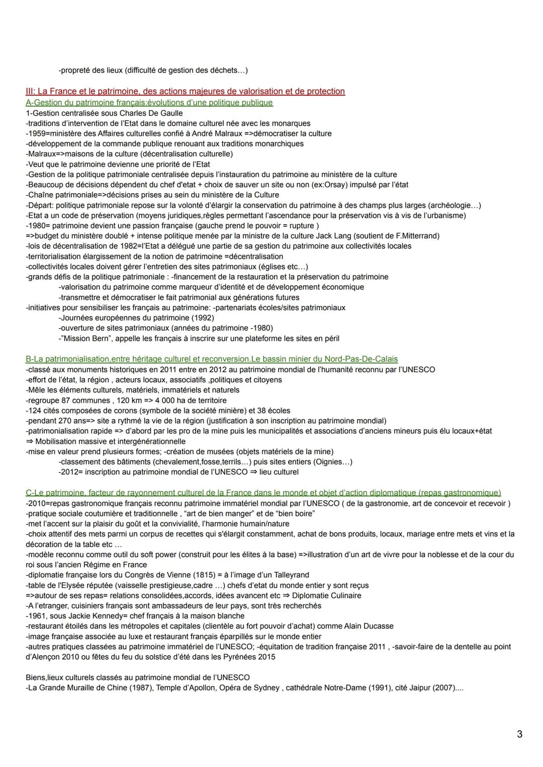 HGGSP:
Thème 4 : Identifier, préserver et valoriser le patrimoine
Introduction:
-Patrimoine= bien d'héritage qui descend suivant des lois, d