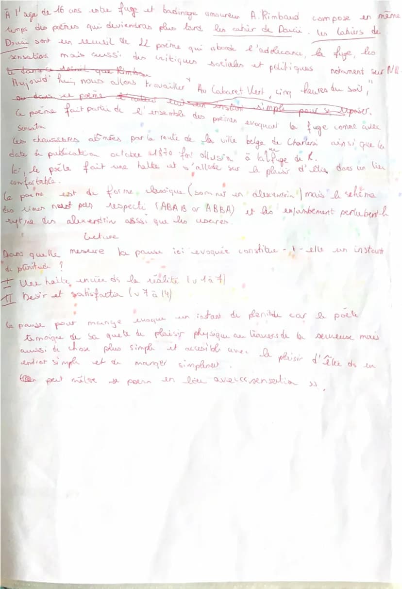 Comment le poèle definis t-il le bonheur
qu'il recherche ?
aspect autobiographie
car
2 quatrin alevendrin -> poeme breves
le poète parle
•pl