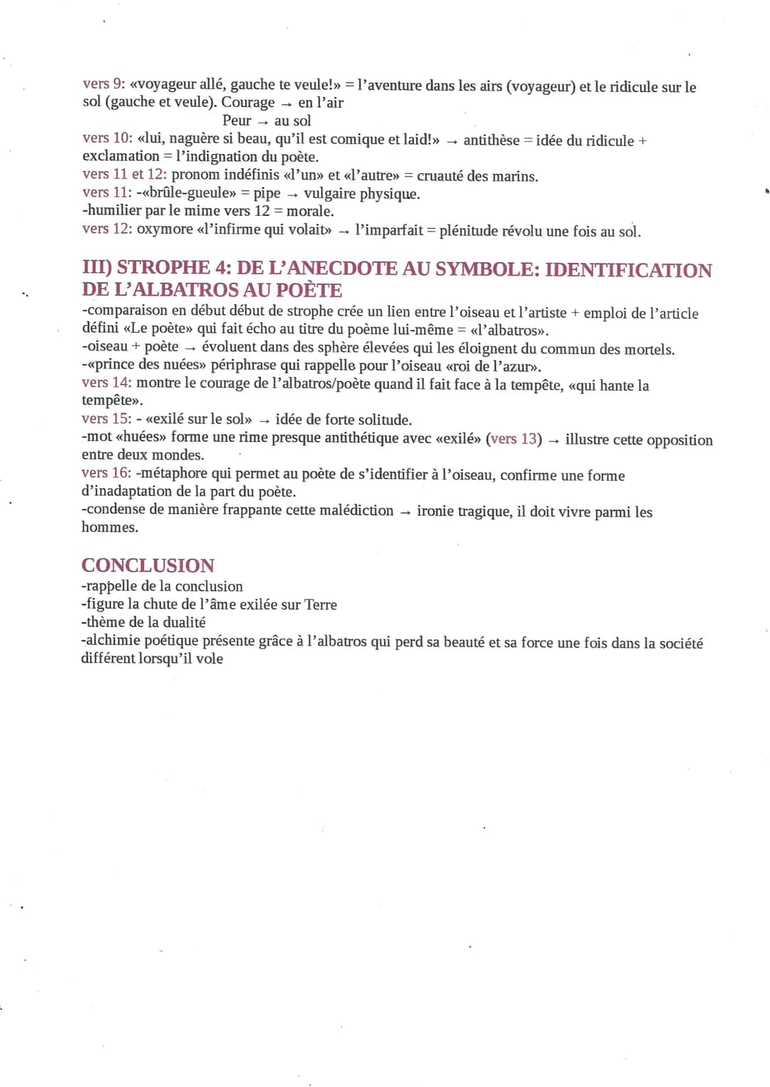ANALYSE LINÉAIRE: L’ALBATROS
INTRODUCTION
-Charles Baudelaire, poète du 19 siècle et peut être placer entre les mouvement littéraire
romanti