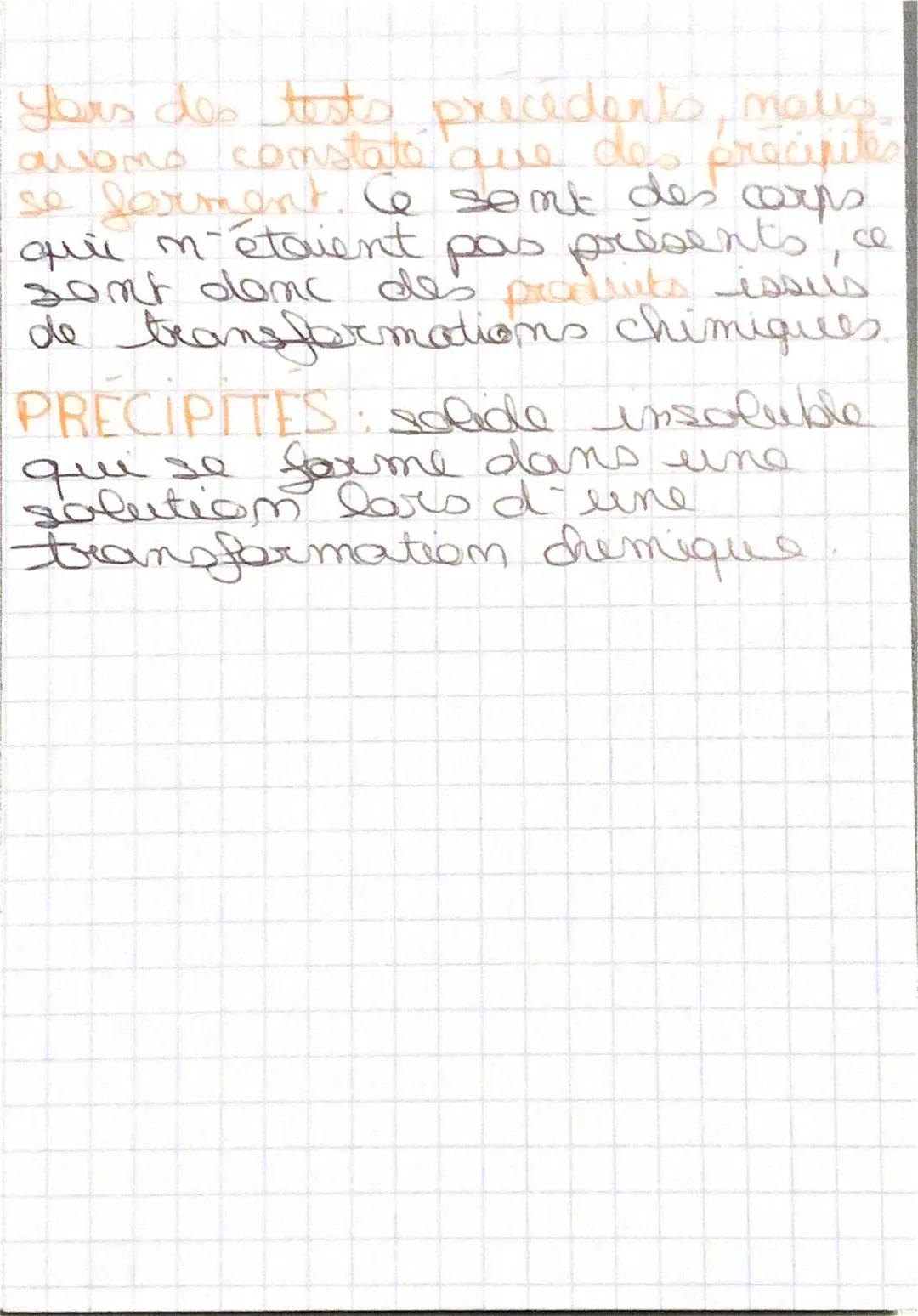 Physique - Chimie
lest d'identis
-lation de lon's
مختلف
Afin d identifier un Iam dans une
Solution, am ajaute quelques goutte
a un treachy a
