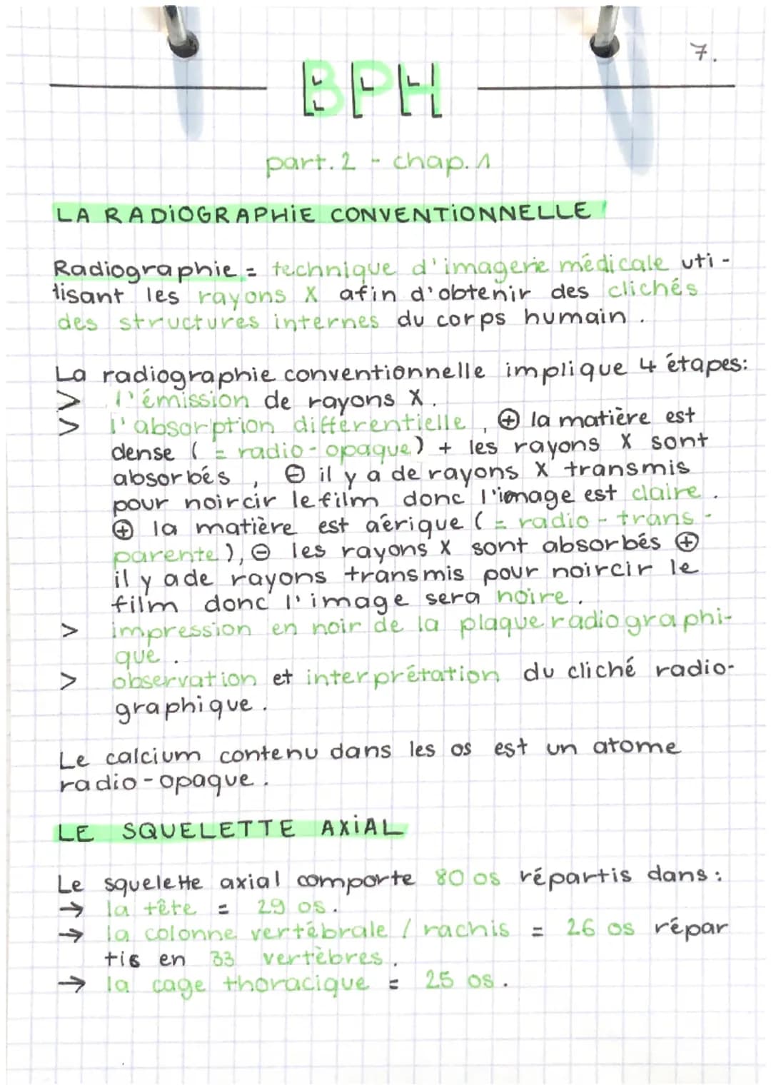 EPH
part. 2 - chap.1.
LA RADIOGRAPHIE CONVENTIONNELLE
Radiographie = technique d'imagerie médicale uti-
lisant les rayons X afin d'obtenir d