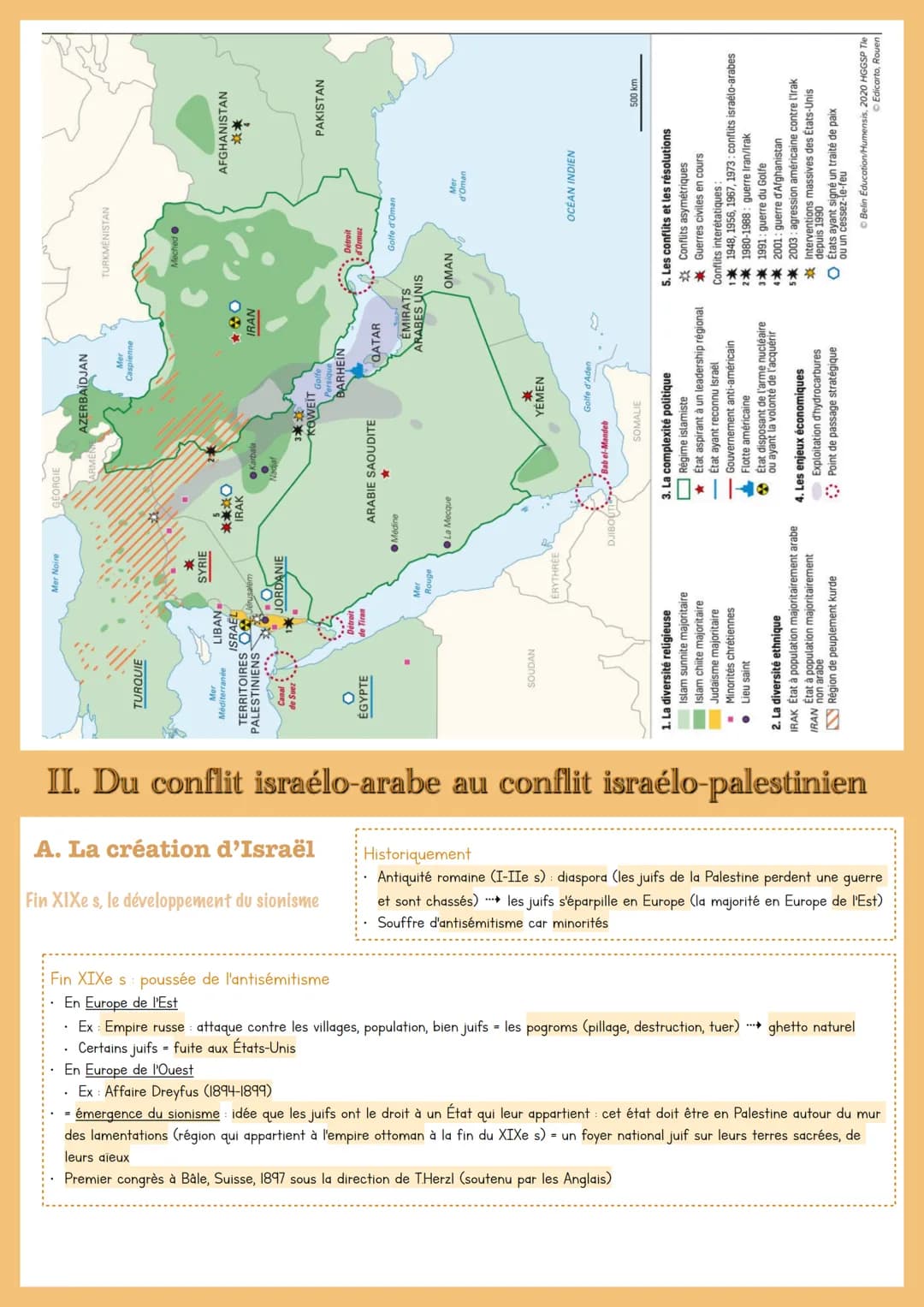 
<h2 id="t2guerresetpaix">T2: GUERRES ET PAIX</h2>
<h3 id="introduction">Introduction</h3>
<p>Le Moyen-Orient est une notion de géopolitique