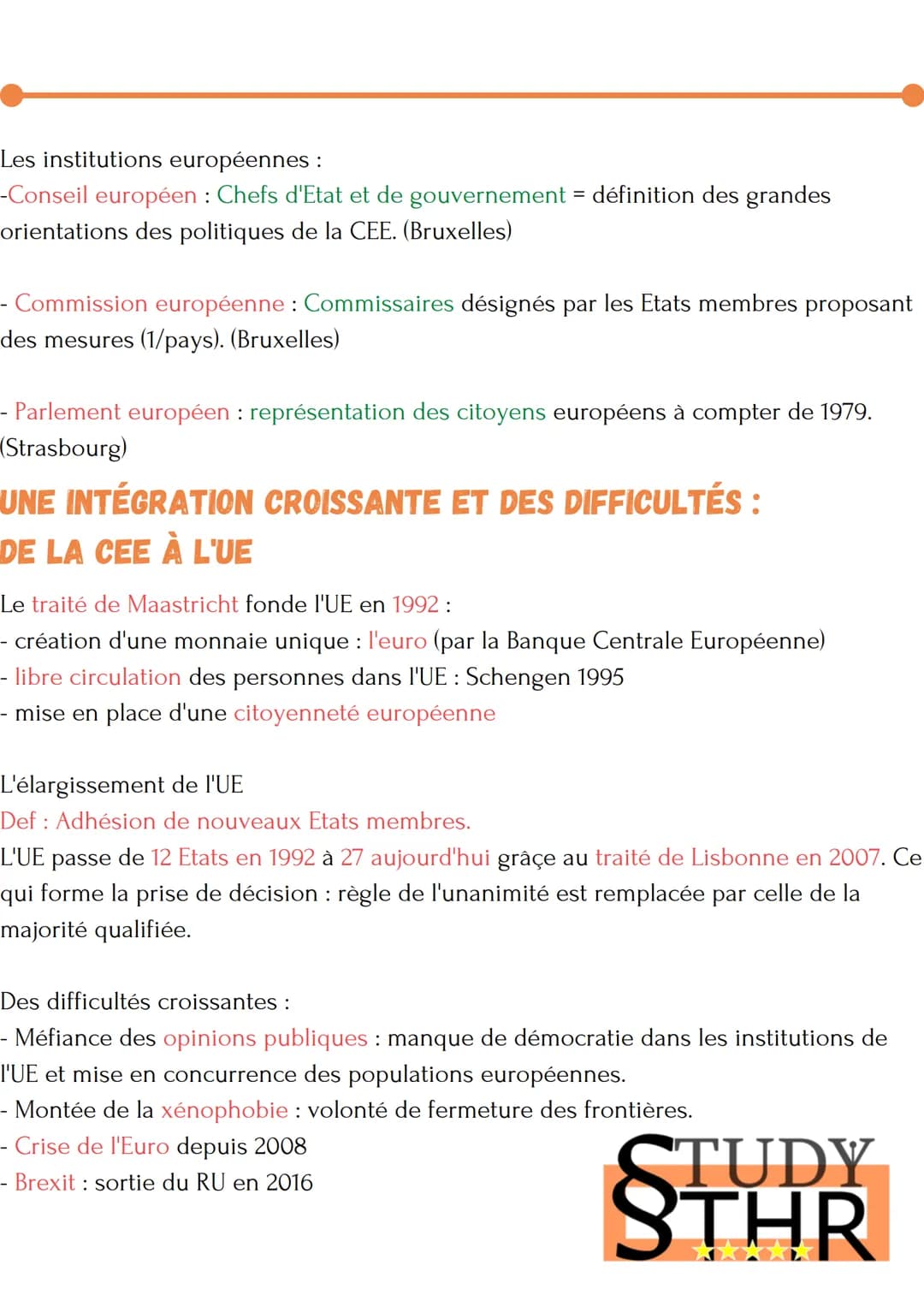 LA FONDATION DE L'EUROPE
LES OBJECTIFS DE LA CONSTRUCTION EUROPÉENNE
À SES DÉBUTS
- L' Europe détruite et ruinée par la guerre : retrouver l