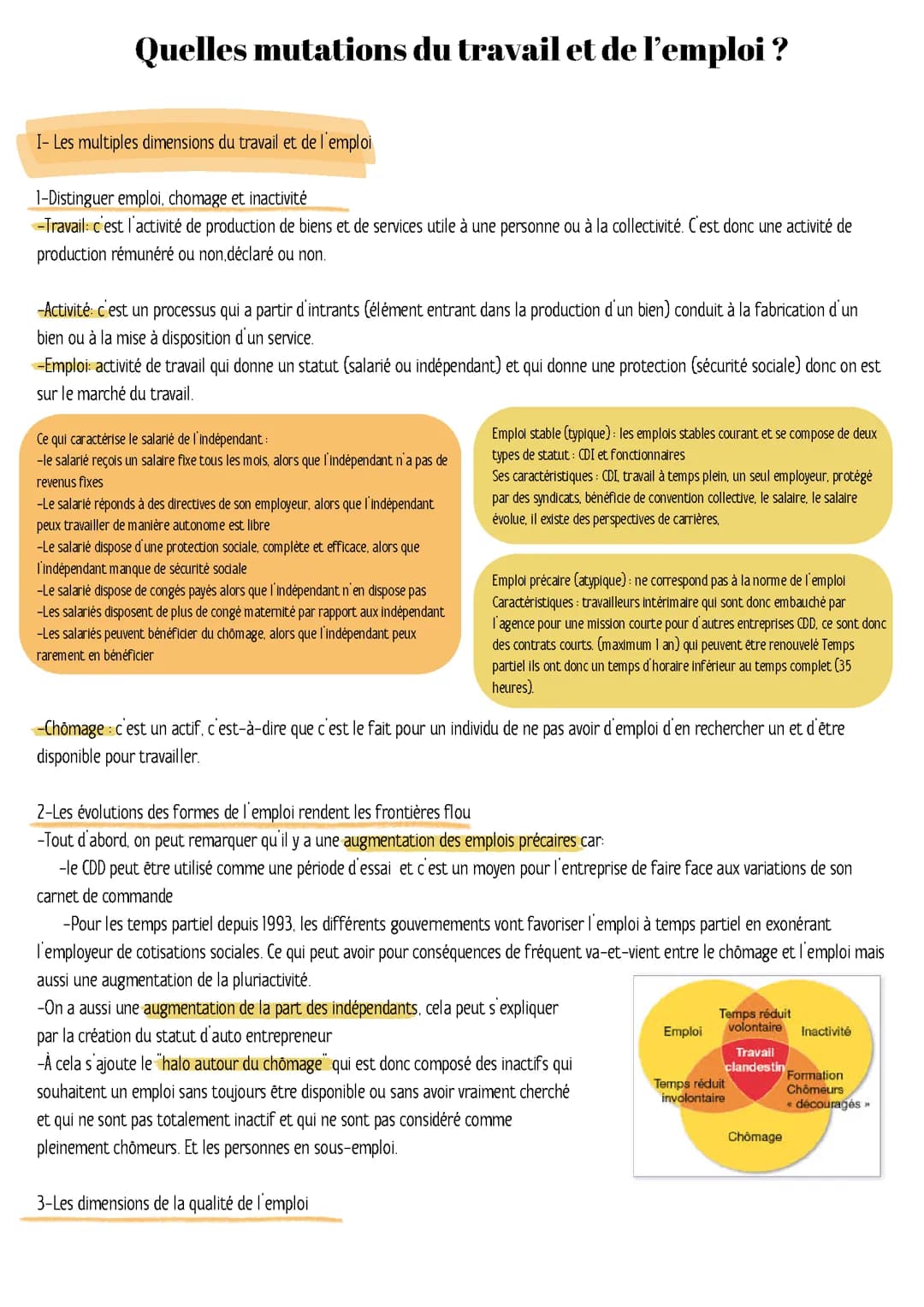 Quelles mutations du travail et de l’emploi ?