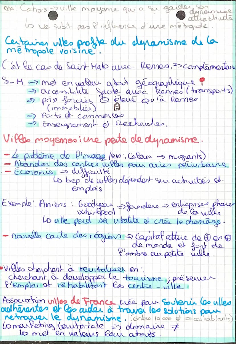 chap 2
metropolisation en France
• Aujourd'hui 85% des français vivent en viffe
•mouvement de population vers les aires urbaines
Contmine
0
