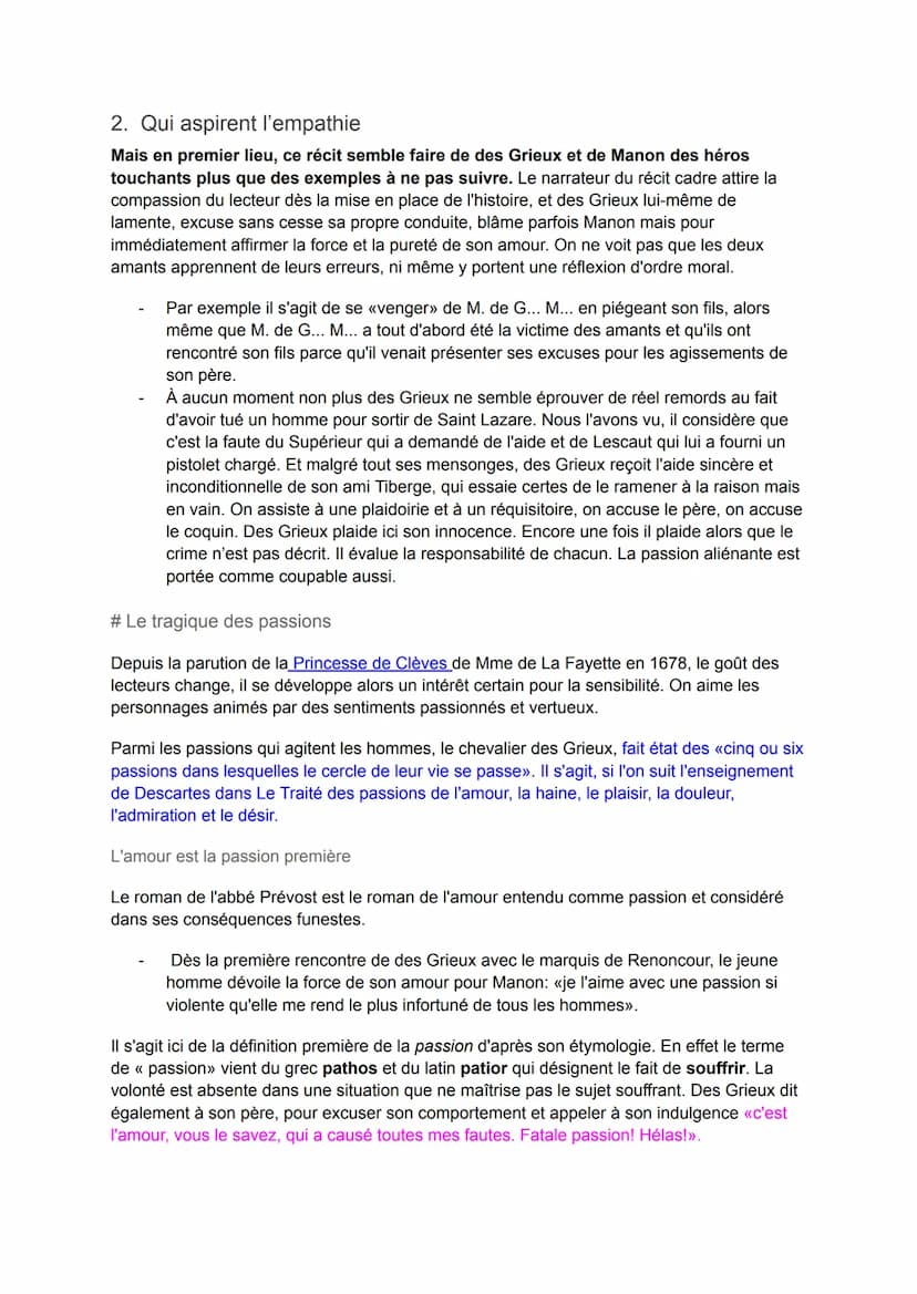 FICHE LECTURE MANON LESCAUT
INTRODUCTION
AMORCE
La fin du règne de Louis XVI (1643-1715) est caractérisée par un profond sentiment
de décade