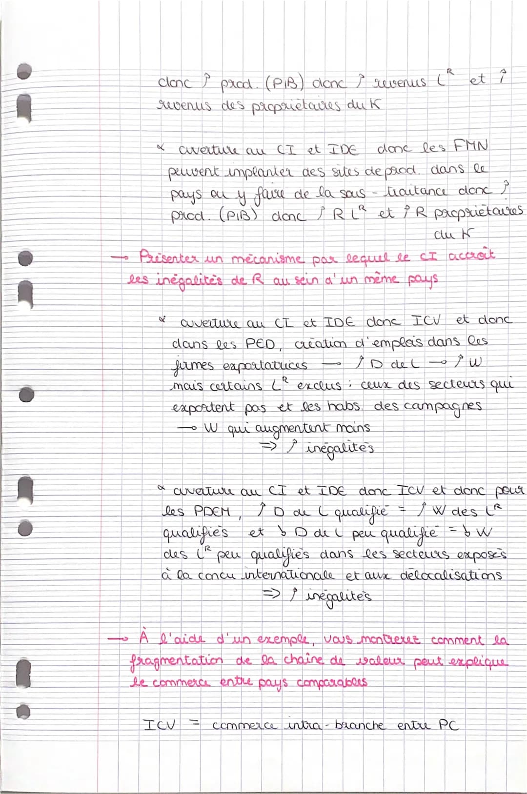 ECA
CHAP 2
1
industries anciennes.
(textile)
1
Prisenter deux arguments justifiant le protectionnisme
* le P peut être utilise pour protéger