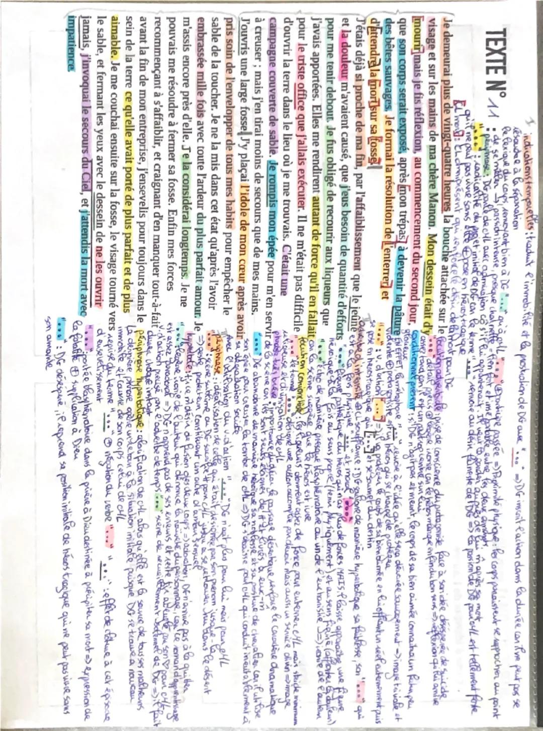 TEXTE N° 41

I indications temporelles traduit l'immobilité et la prostration de DG avec "..." )DG inscrit l'action dans la durée car il ne 