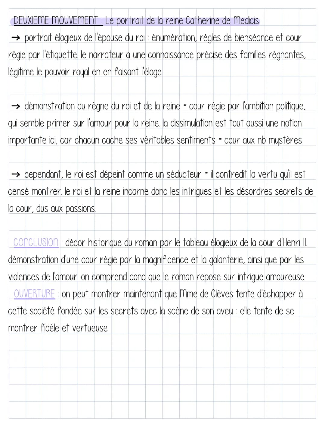 Oral de bac
extrait incipit du roman.
:
Introduction
→ AUTEUR : Madame de Lafayette, issue d'une famille aristocratique.
→ OEUVRE: La prince