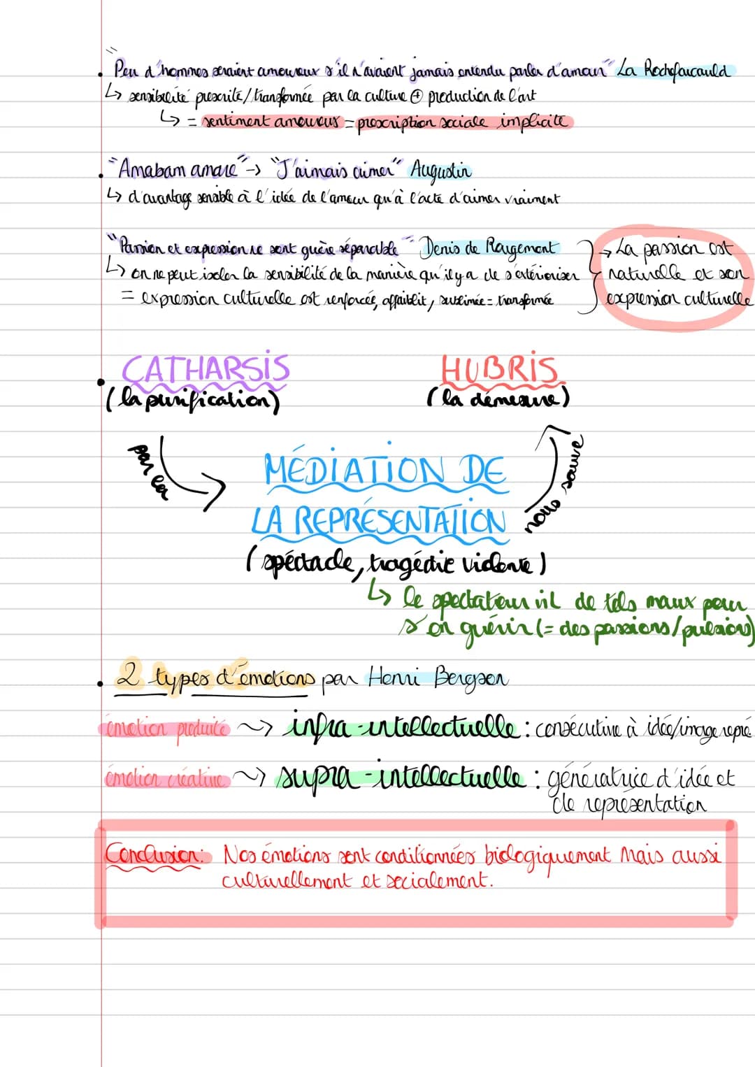 chap2:
* proche de la notion
de perception
Les expressions de la sensibilité
affects : émotion / sentiment / passion
sensibilités
sensations