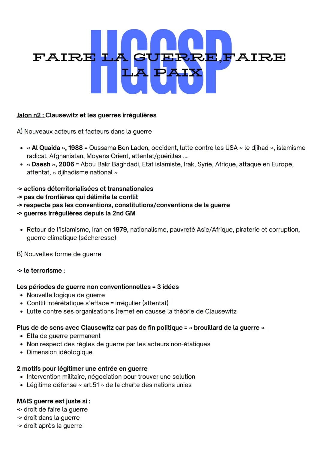 WOOOD AIRE
Hutor
FAIRE LA GUERRE FAIRE
PAIX
Introduction: Introduction: Les différentes formes de conflits et les
tentatives de paix dans le