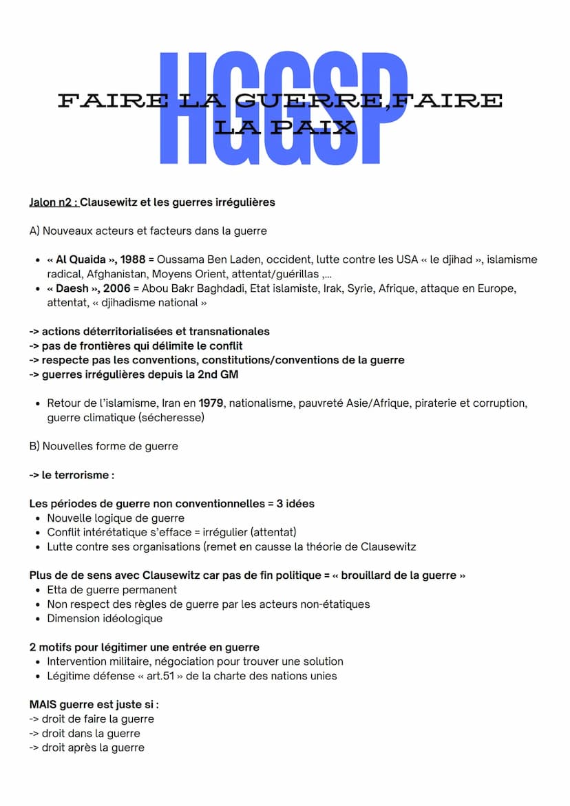 WOOOD AIRE
Hutor
FAIRE LA GUERRE FAIRE
PAIX
Introduction: Introduction: Les différentes formes de conflits et les
tentatives de paix dans le