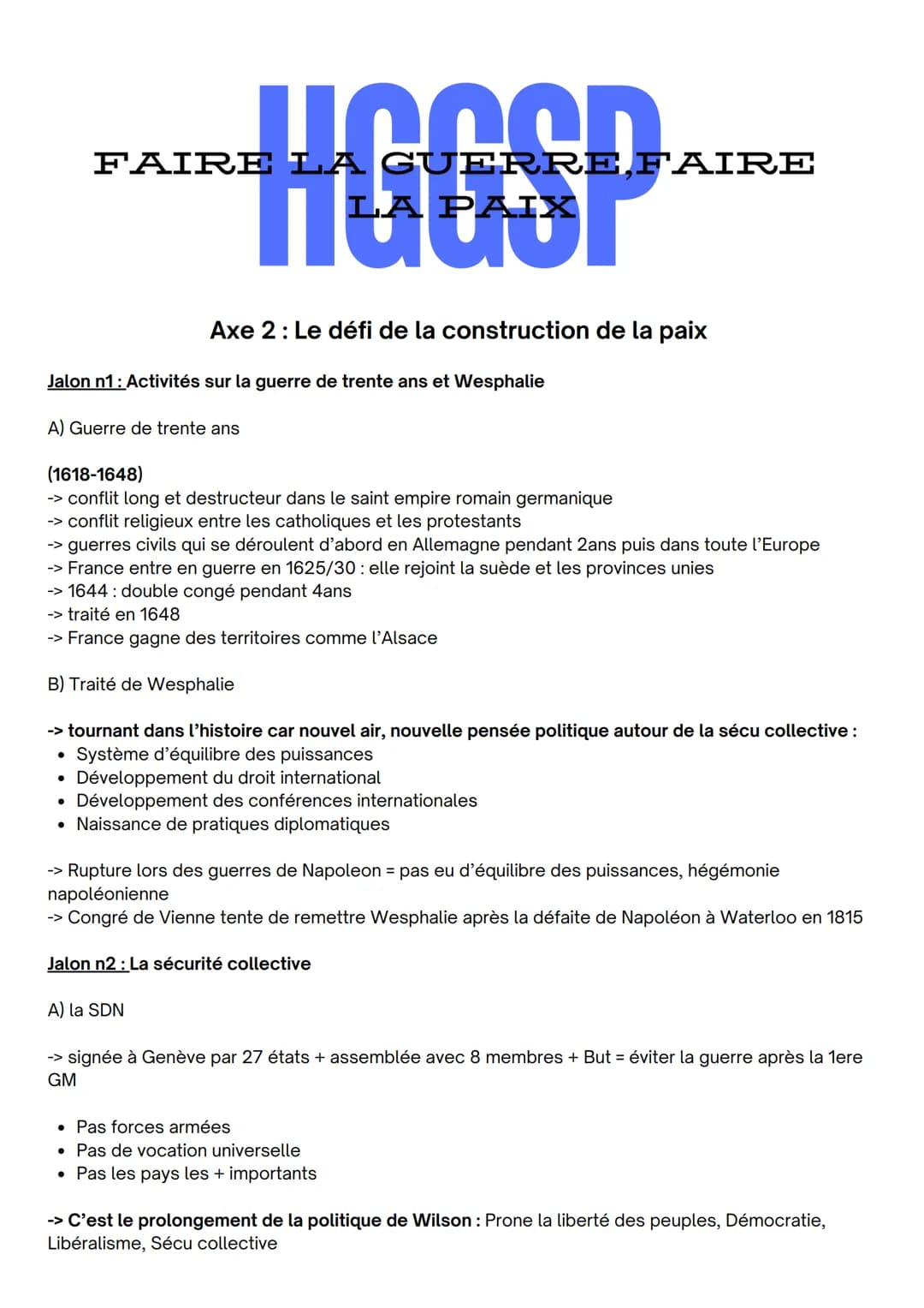 WOOOD AIRE
Hutor
FAIRE LA GUERRE FAIRE
PAIX
Introduction: Introduction: Les différentes formes de conflits et les
tentatives de paix dans le